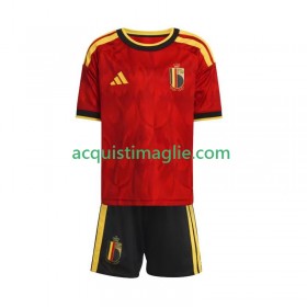 Divisa di Calcio Belgio Bambino Prima Mondiali 2026